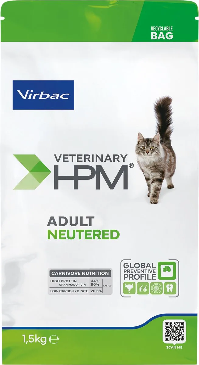 HPM - Adult Neutered Cat - 1.5kg fra Virbac – produktbillede