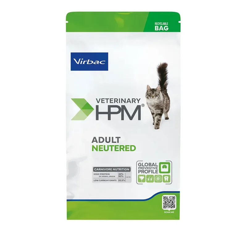 Hpm Adult Neutered Kattenvoer 12kg by Virbac – product photo 1 of 2