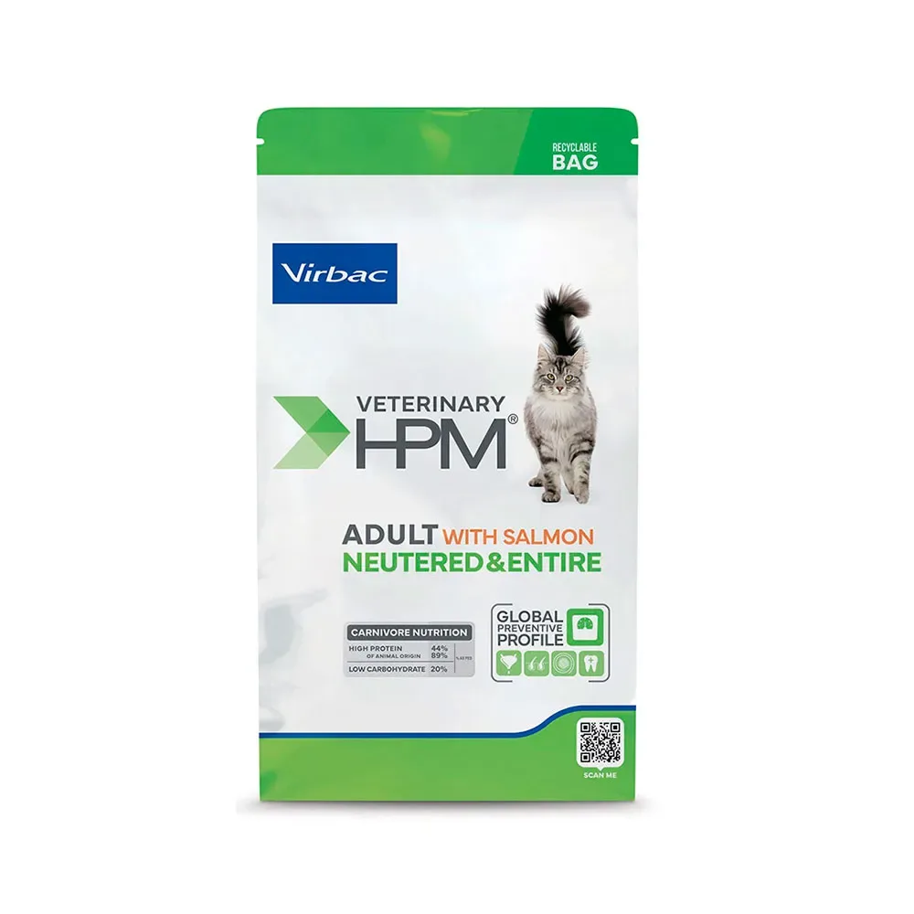 Hpm Adult Salmon Neutered & Entire Kattenvoer 12kg by Virbac – product photo