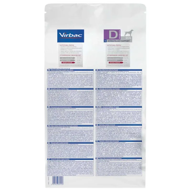 Hpm Dermatology Support D1 Hondenvoer 3kg by Virbac – product photo 2 of 3