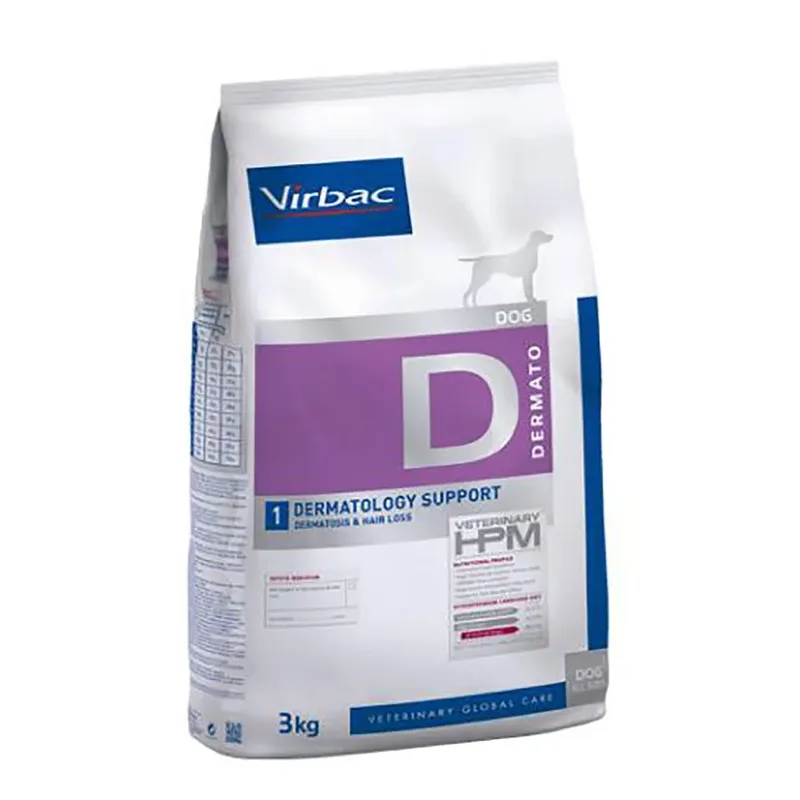 Hpm Dermatology Support D1 Hondenvoer 7kg de Virbac – photo produit