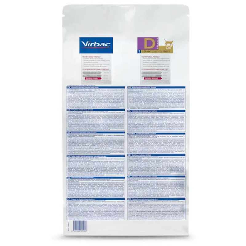 Hpm Dermatology Support D1 Kattenvoer 3kg by Virbac – product photo 2 of 3