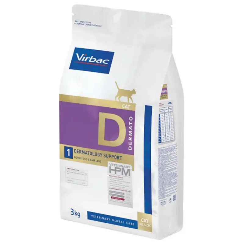 Hpm Dermatology Support D1 Kattenvoer 3kg by Virbac – product photo 3 of 3