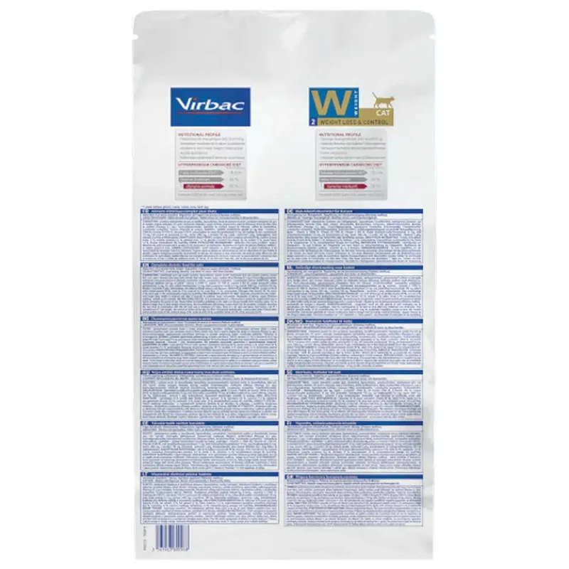 Hpm Gewichtsverlies Controle W2 Kattenvoer 3kg by Virbac – product photo 2 of 3
