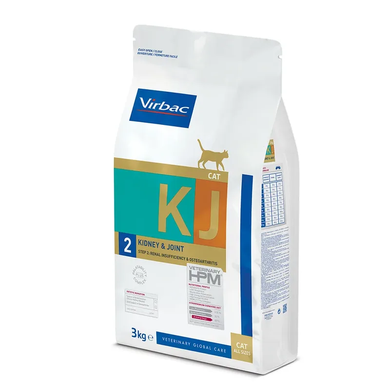 Hpm Kidney & Joint Kj2 Kattenvoer 3kg de Virbac – photo produit