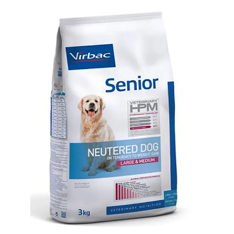 Croquettes Hpm Senior Pour Chiens Stérilisés De Grande Et Moyenne Taille 3kg de Virbac – photo produit 1 sur 3