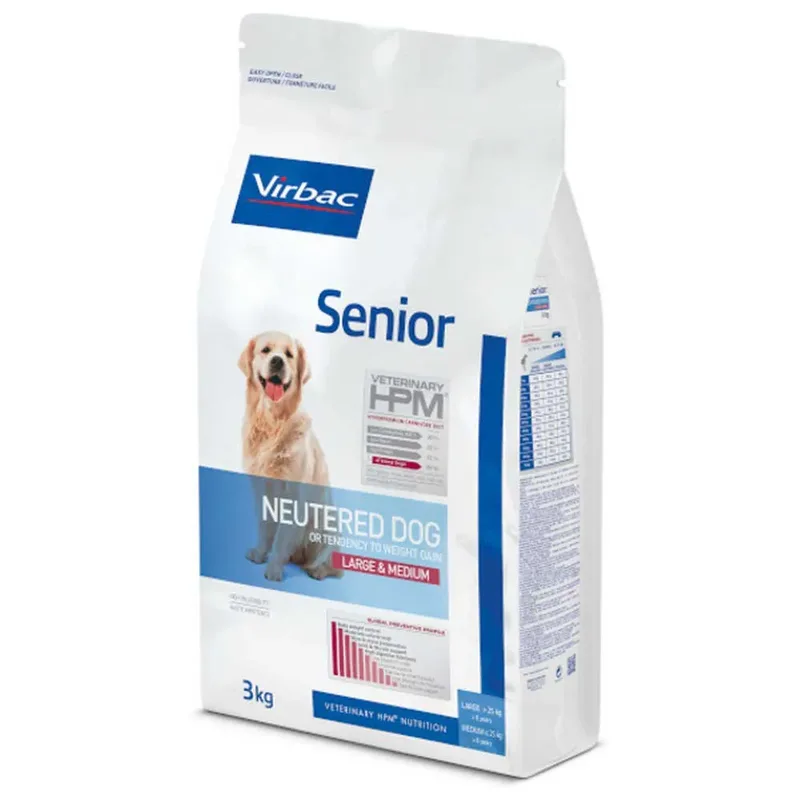 Croquettes Hpm Senior Pour Chiens Stérilisés De Grande Et Moyenne Taille 3kg de Virbac – photo produit 3 sur 3