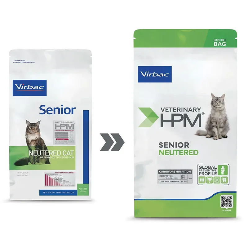 Hpm Senior Neutered Kattenvoer 7kg by Virbac – product photo 2 of 2
