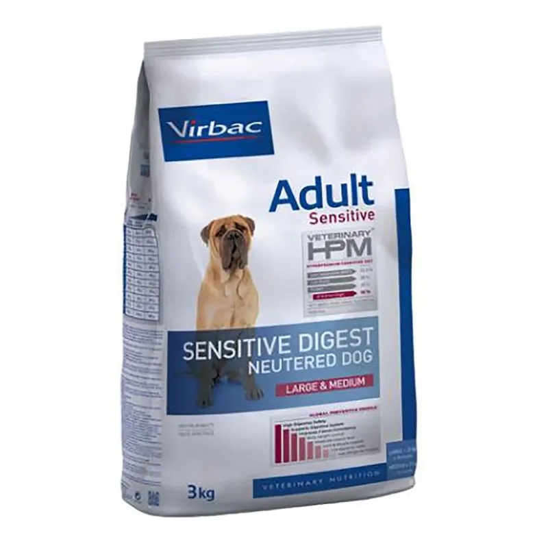 Croquettes Hpm Sensitive Digest Stérilisé Pour Chiens De Grande Et Moyenne Race 12kg de Virbac – photo produit