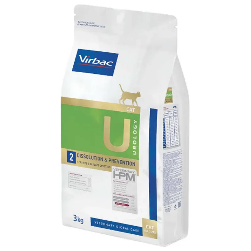 Hpm Urologie Oplossingspreventie U2 Kattenvoer 3kg fra Virbac – produktbillede 3 af 3