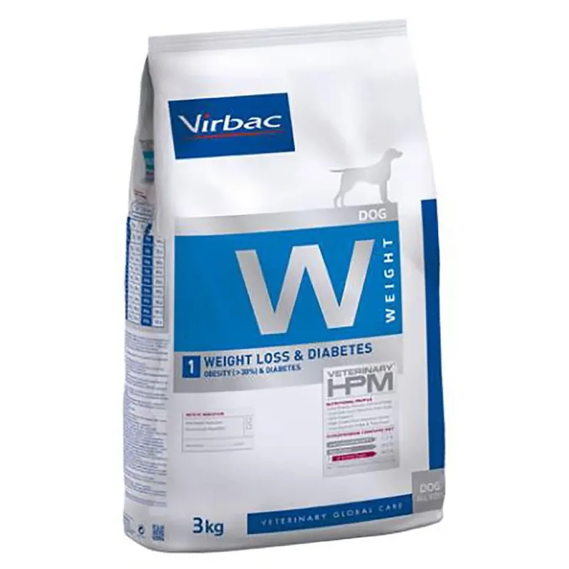 Hpm Weight Loss Diabetes W1 Hondenvoer 3kg by Virbac – product photo 1 of 3