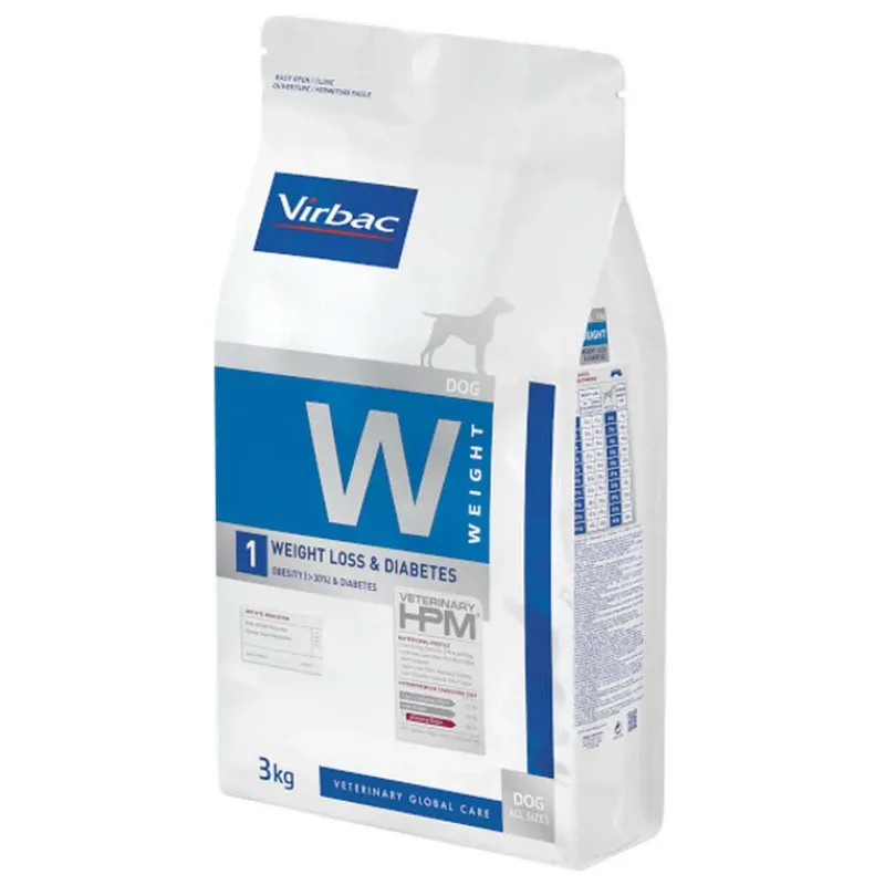 Hpm Weight Loss Diabetes W1 Hondenvoer 3kg by Virbac – product photo 3 of 3