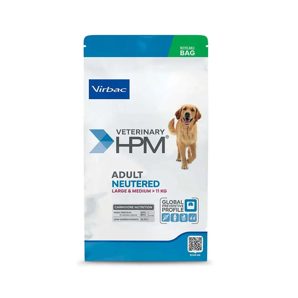Nourriture Pour Chien Hpm Adult Neutered Large & Medium 12kg van Virbac – productfoto