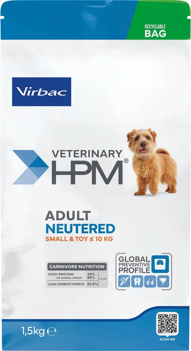 Veterinary HPM - Adult Small & Toy - Neutered Dog - 1.5kg von Virbac – Produktfoto