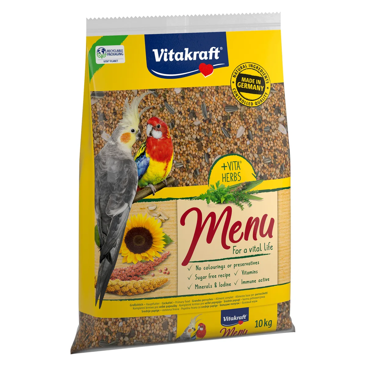 10 kg Vitakraft Menu Grote Parkieten Vogelvoer van Vitakraft – productfoto