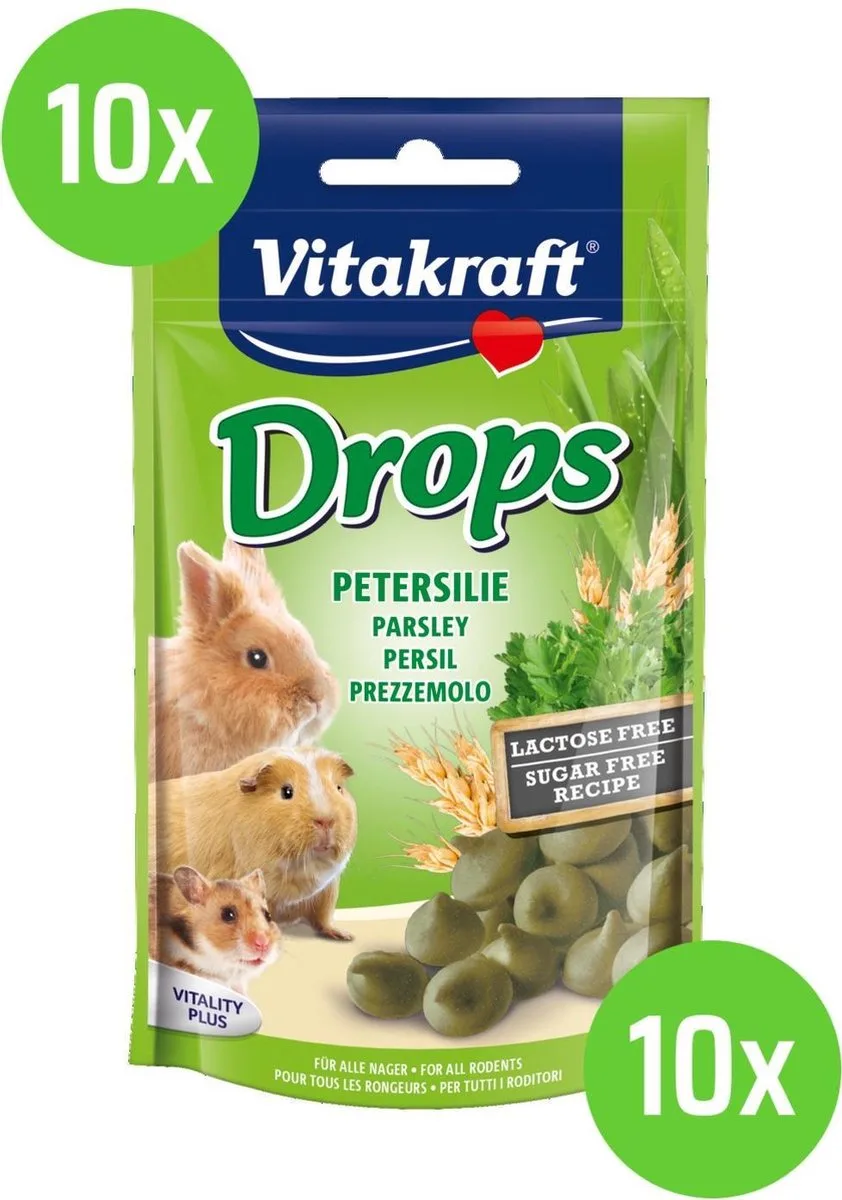 10 x 75 gram Vitakraft Drops Peterselie fra Vitakraft – produktbillede