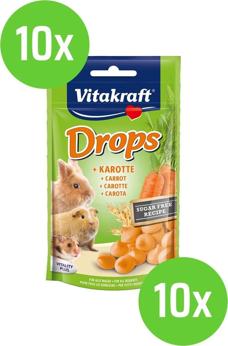 10 x 75 gram Vitakraft Drops Wortel von Vitakraft – Produktfoto