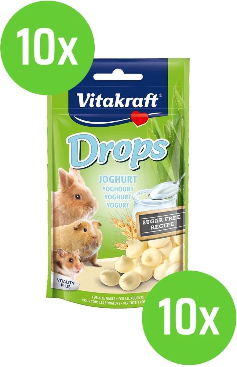 10 x 75 gram Vitakraft Drops Yoghurt fra Vitakraft – produktbillede