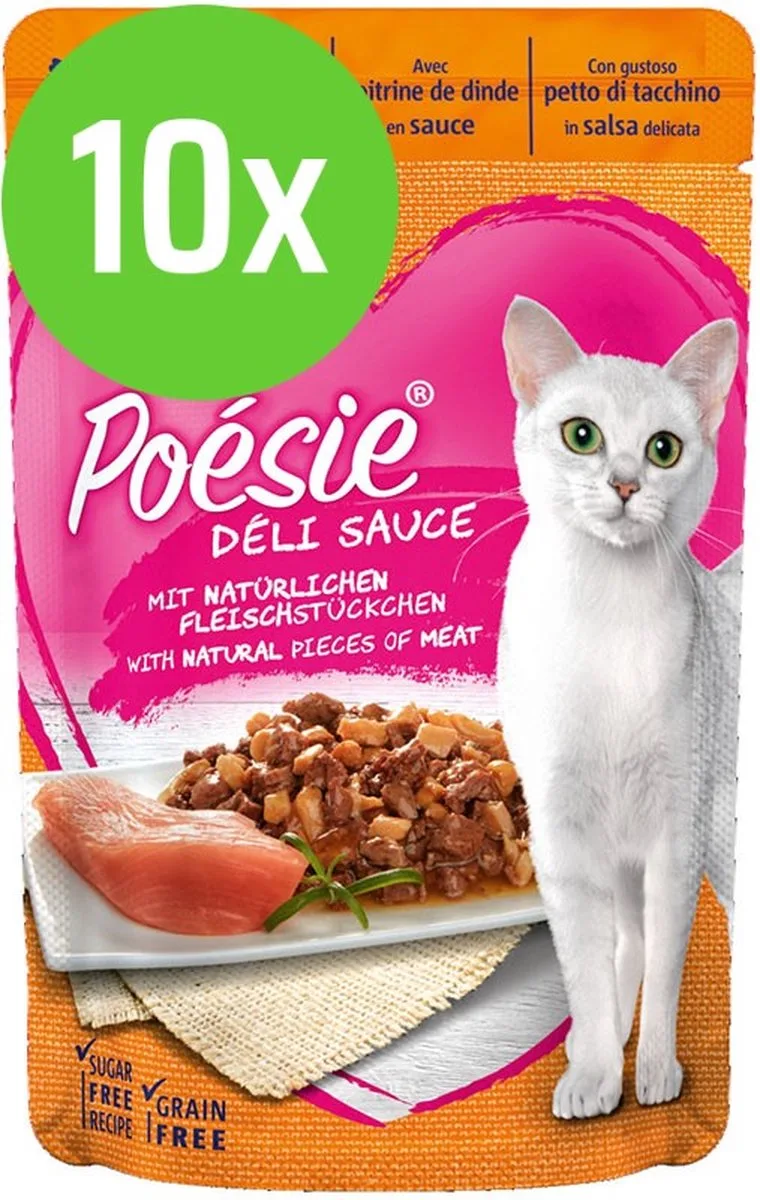 10x Vitakraft Poésie Déli Sauce kalkoen 85 gram van Vitakraft – productfoto