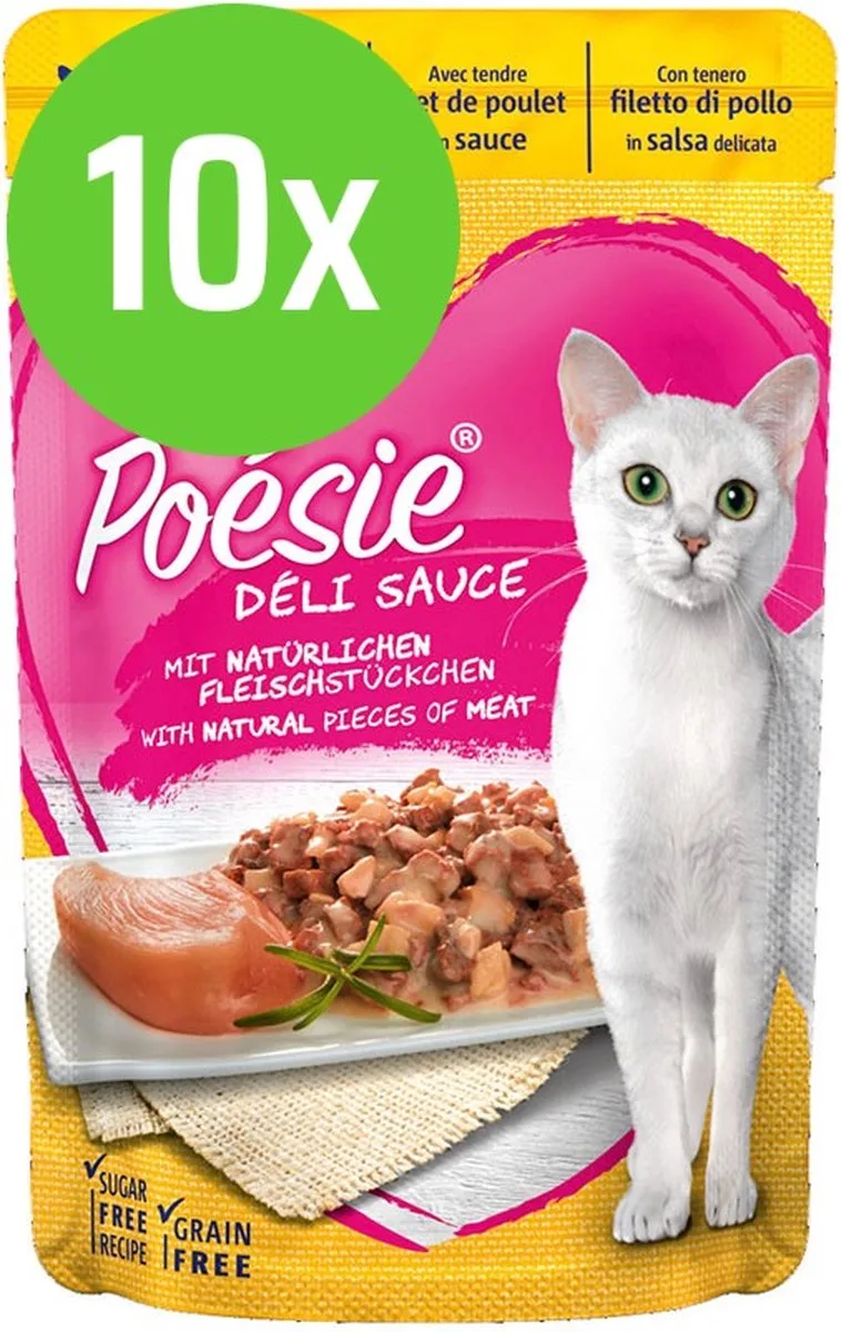 10x Vitakraft Poésie Déli Sauce kip 85 gram van Vitakraft – productfoto
