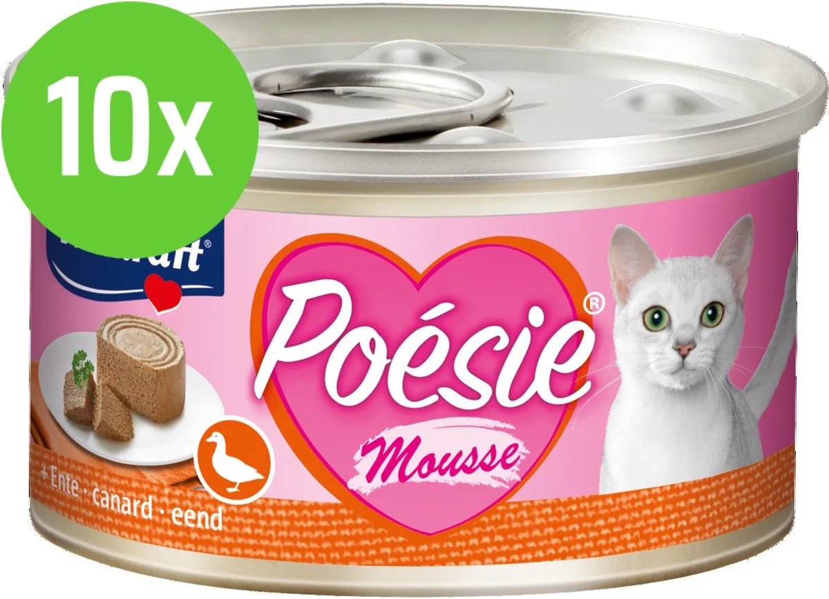 10x Vitakraft Poésie eend mousse kat, 85 gram van Vitakraft – productfoto