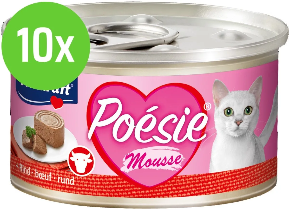 10x Vitakraft Poésie rund mousse kat, 85 gram van Vitakraft – productfoto