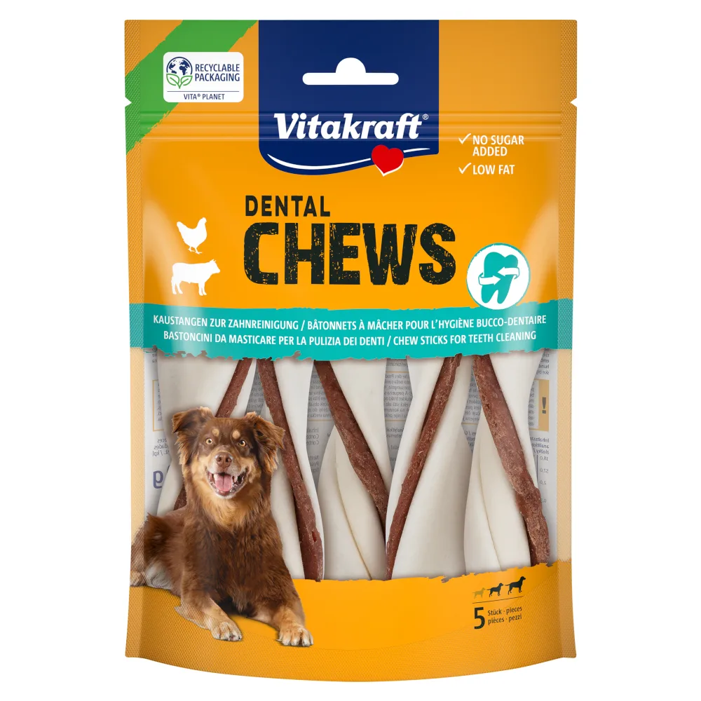 150g Vitakraft Dental kauwstaven Twister Kip M hondensnacks by Vitakraft – product photo