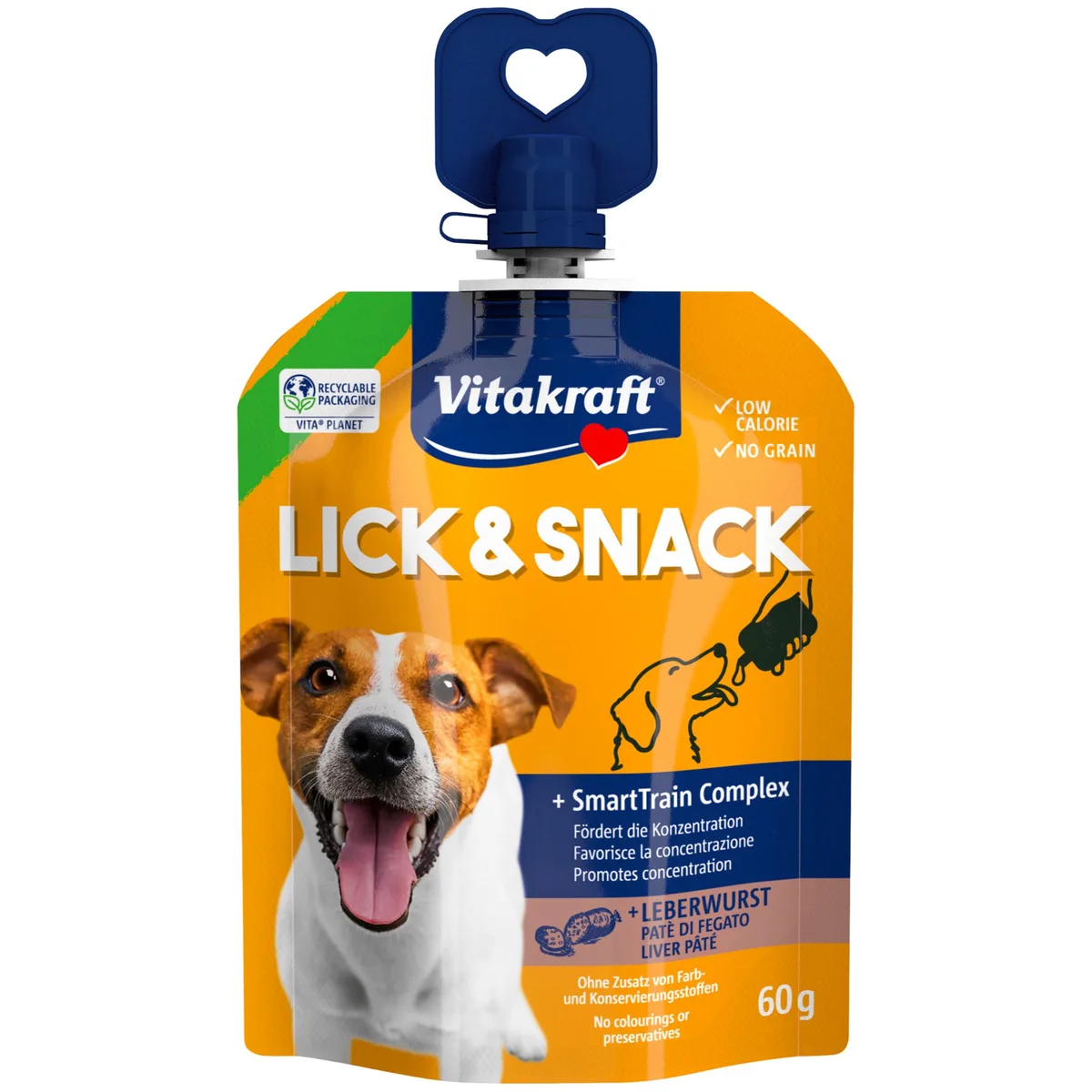 16x60g Leverworst Vitakraft Lick & Snack SmartTrain Complex Hondensnacks van Vitakraft – productfoto