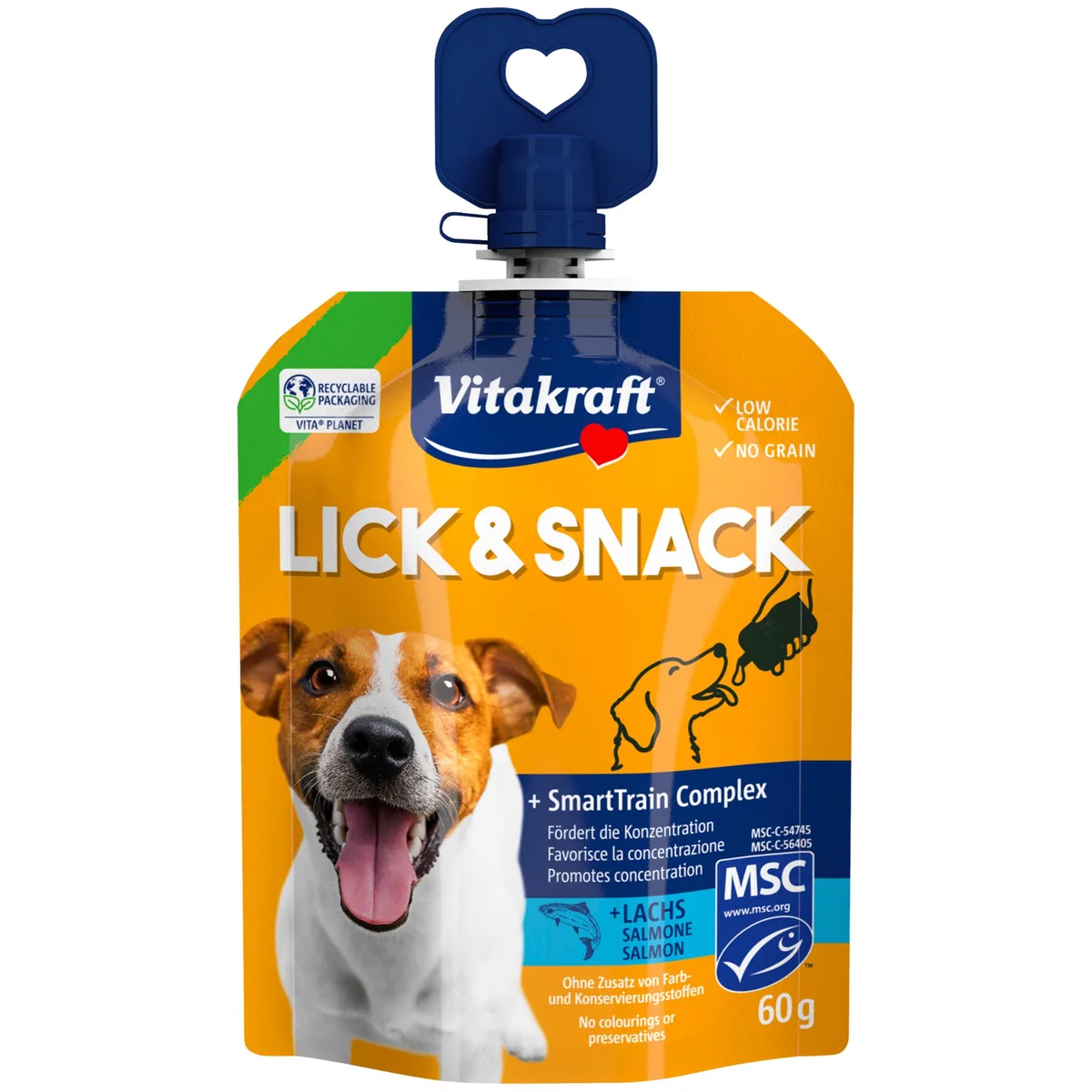16x60g zalm Vitakraft Lick & Snack SmartTrain Complex hondensnacks van Vitakraft – productfoto