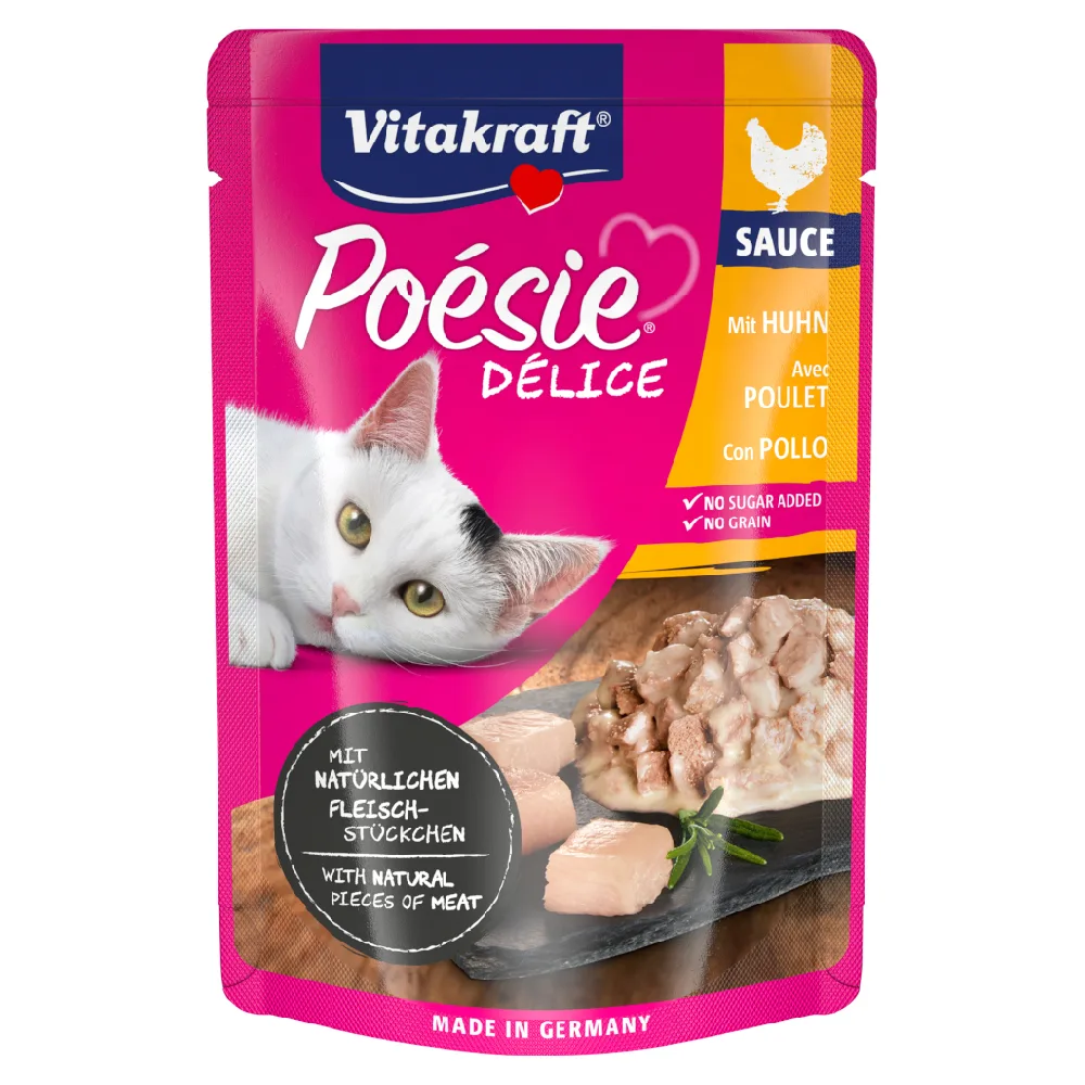 23x85g Vitakraft Poésie Délice Kip natvoer voor katten de Vitakraft – photo produit