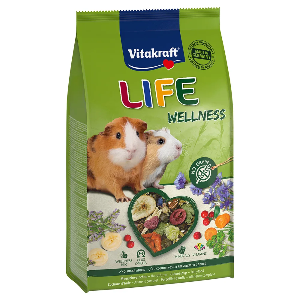 600g Vitakraft Life Wellness caviavoer voor kleine dieren by Vitakraft – product photo