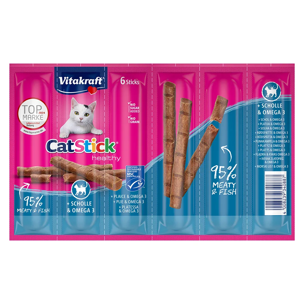 6x6g Cat Stick Healthy Schol & Omega-3 Vitakraft Kattensnacks van Vitakraft – productfoto