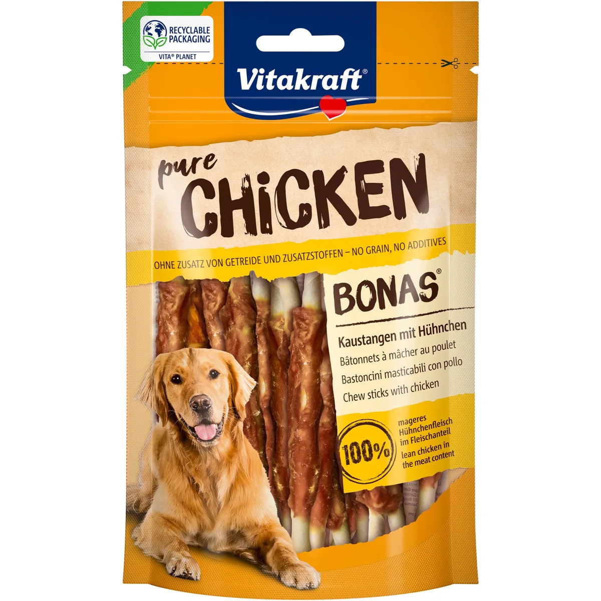 6x80g Vitakraft Bonas Kip Hondensnacks de Vitakraft – photo produit