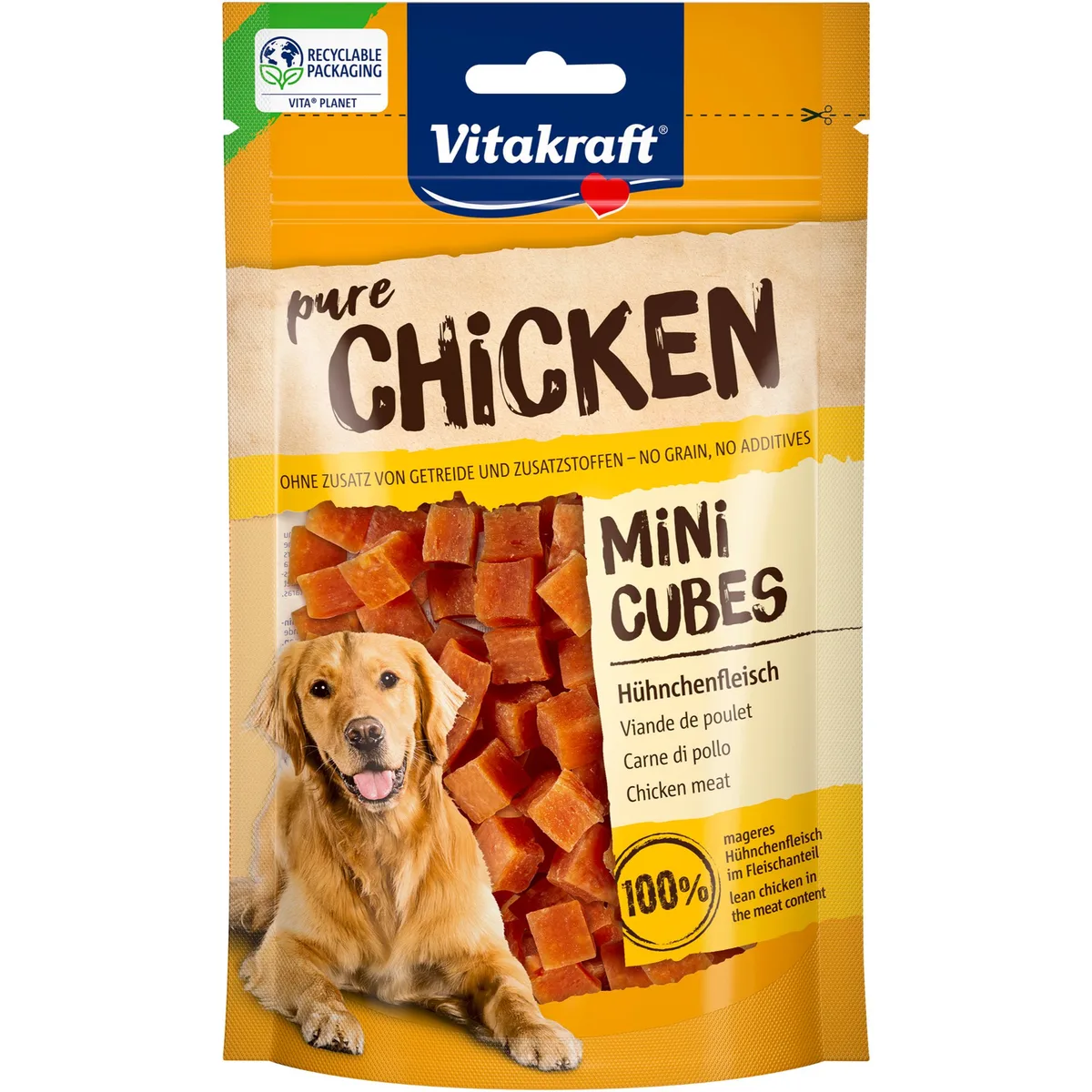 80 g Vitakraft Mini Cubes Kip Hondensnacks van Vitakraft – productfoto