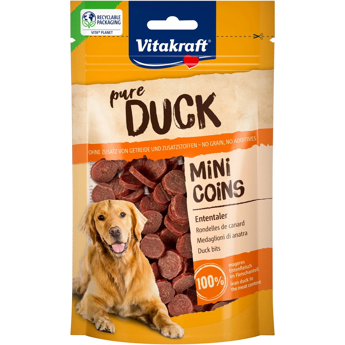 80g Vitakraft Mini Coins Eend Hondensnacks van Vitakraft – productfoto