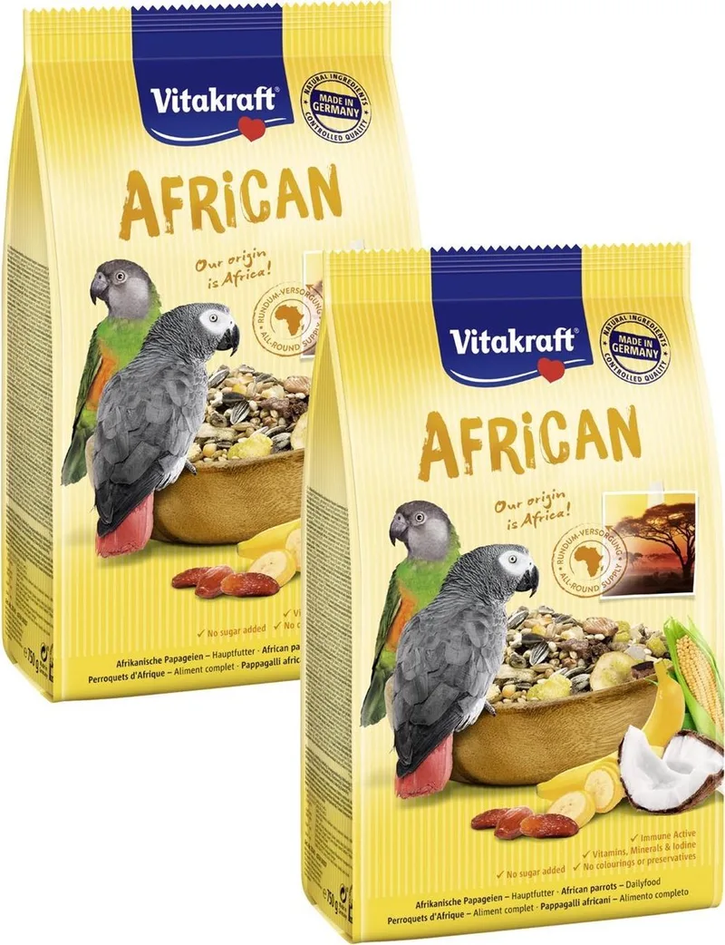 African Papegaaienvoer - Vogelvoer - 2 x 750 g von Vitakraft – Produktfoto