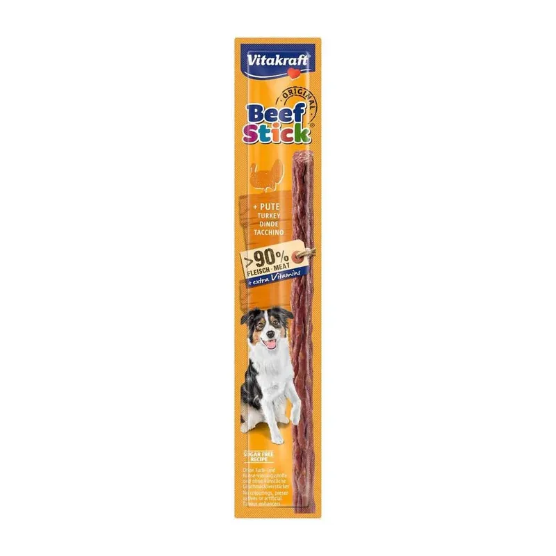 Bâtonnet De Bœuf Avec Friandise Pour Chien à La Dinde 12g by Vitakraft – product photo