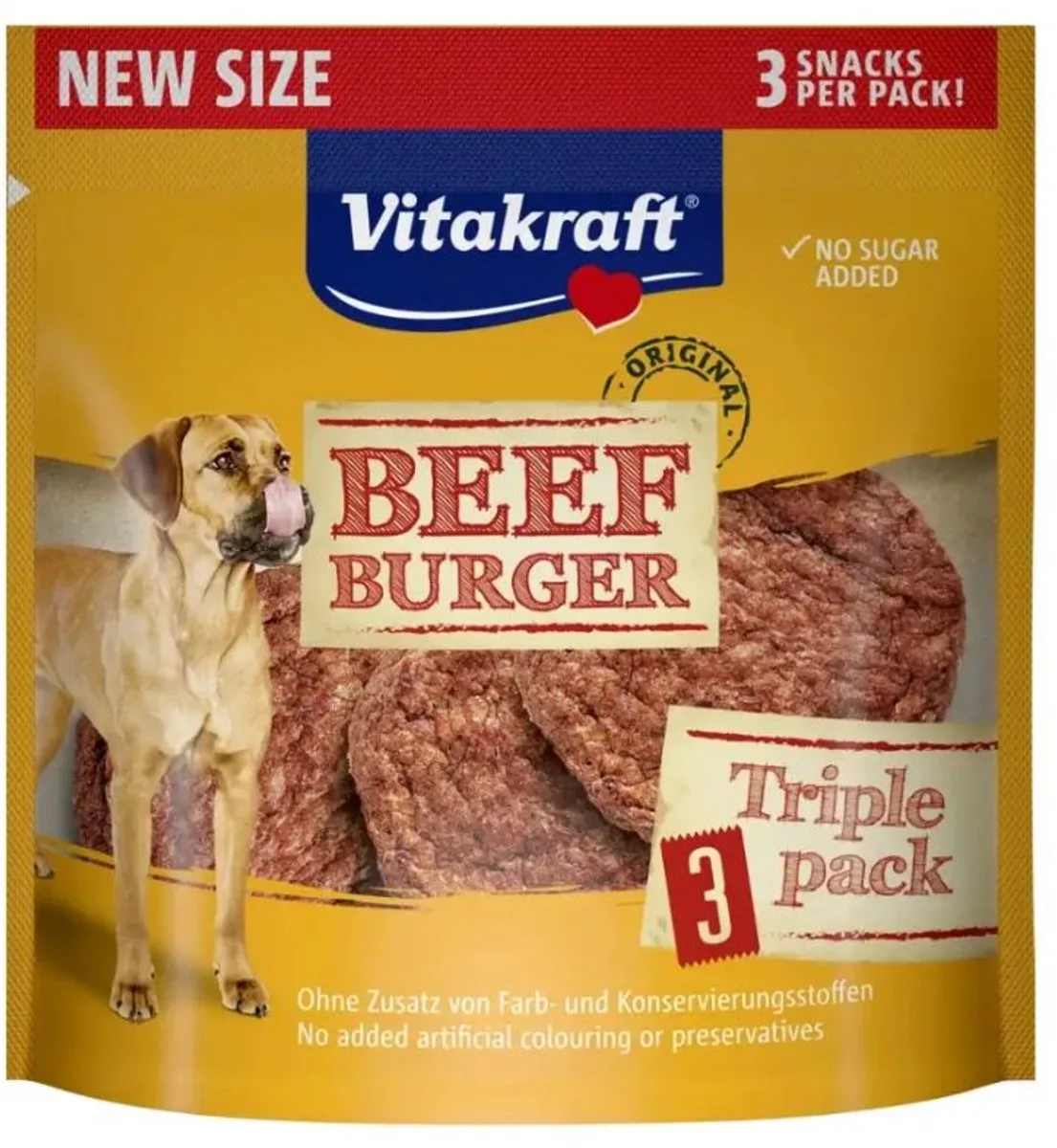 Beef Burger 1x 3 st. - Hondensnack van Vitakraft – productfoto