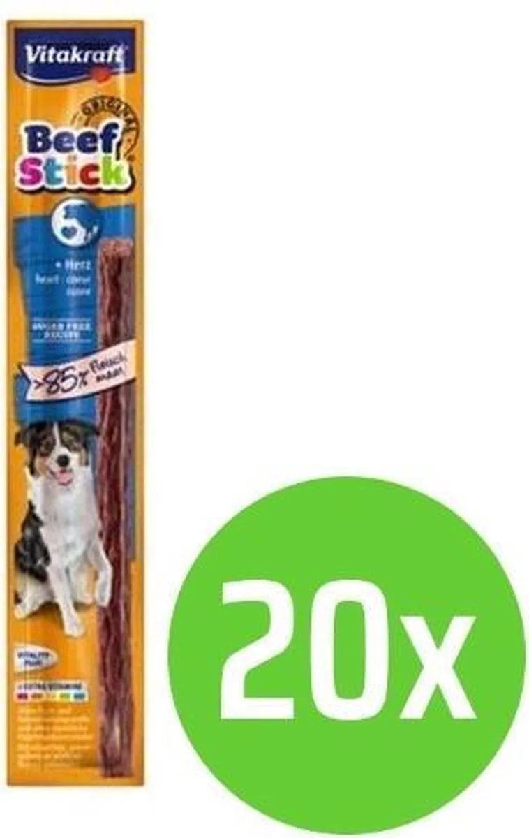 beefstick hart - hondensnack - 20 verpakkingen de Vitakraft – photo produit