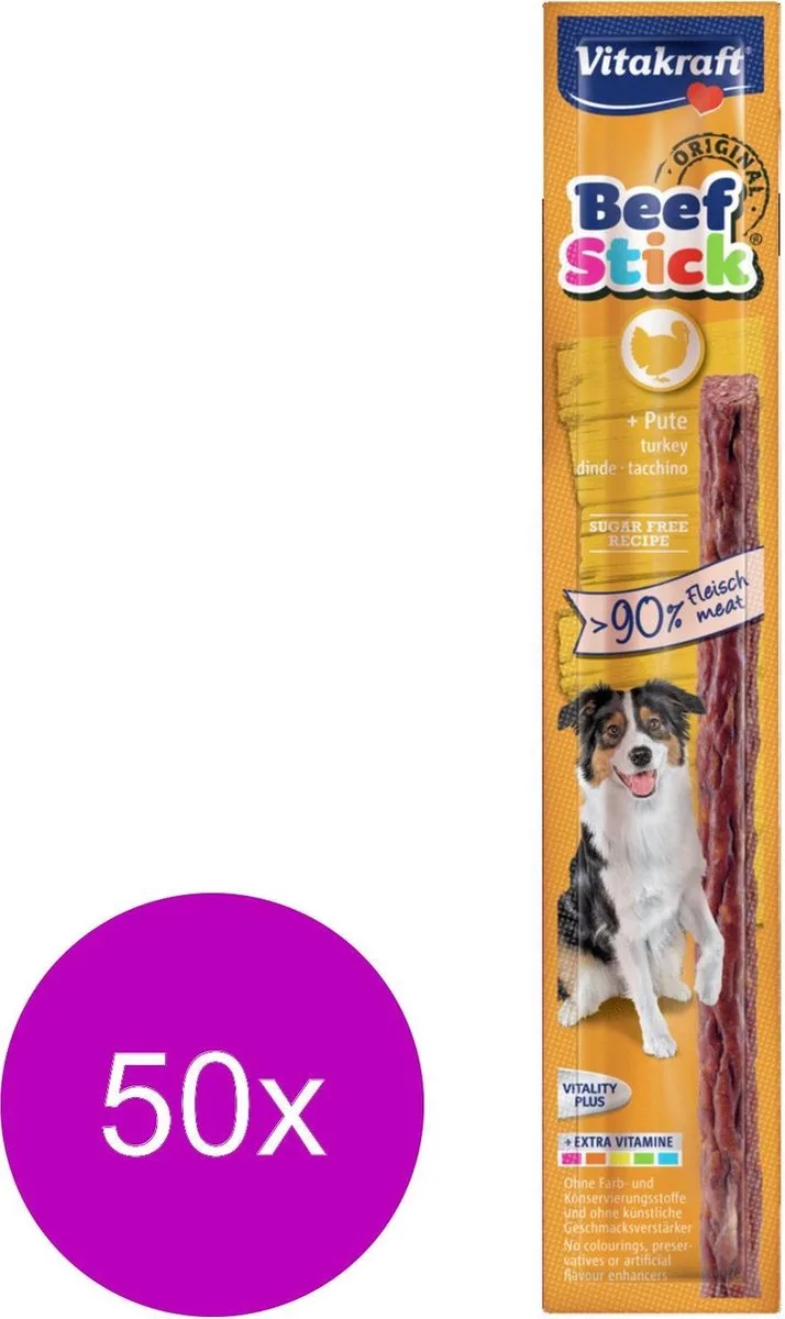 Snack Au Bœuf Et à La Dinde 12gr 50 Unités de Vitakraft – photo produit