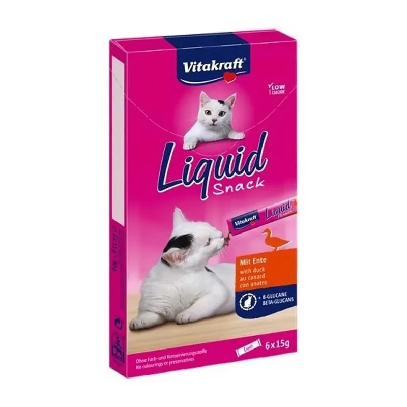 Canard Snack Liquide 6 X Friandise Pour Chat 15g by Vitakraft – product photo