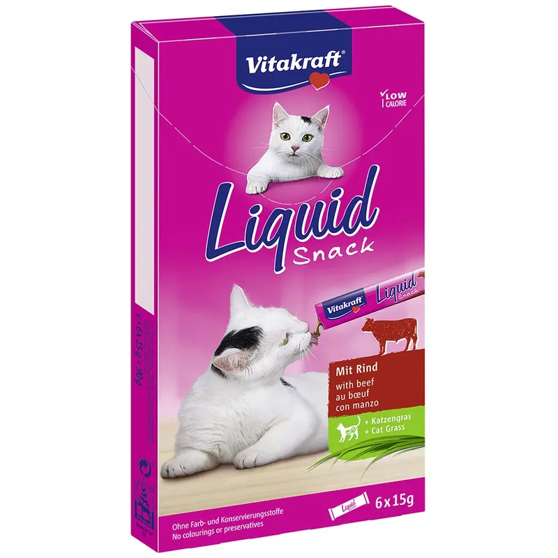 Cat Liquid Snack Natvoer Voor Katten 11 Eenheden by Vitakraft – product photo