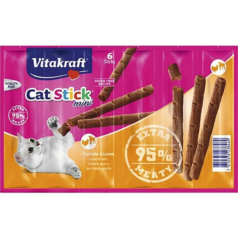 Cat Stick Cats Dry Food Lamb Turkey Kattenverrassing 36g de Vitakraft – photo produit