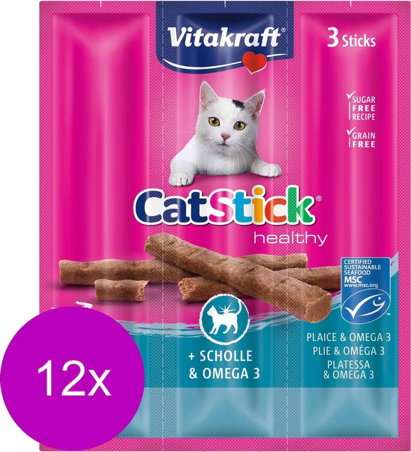 Cat-Stick Mini - Kattensnack - Schol&Omega - 12 x 3 st by Vitakraft – product photo