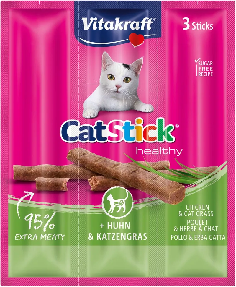 Cat -Stick mini - Kip - Kattengras by Vitakraft – product photo