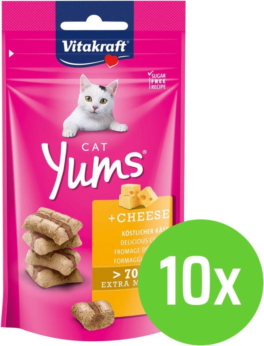 cat yums Kaas - 10 x 40 g van Vitakraft – productfoto