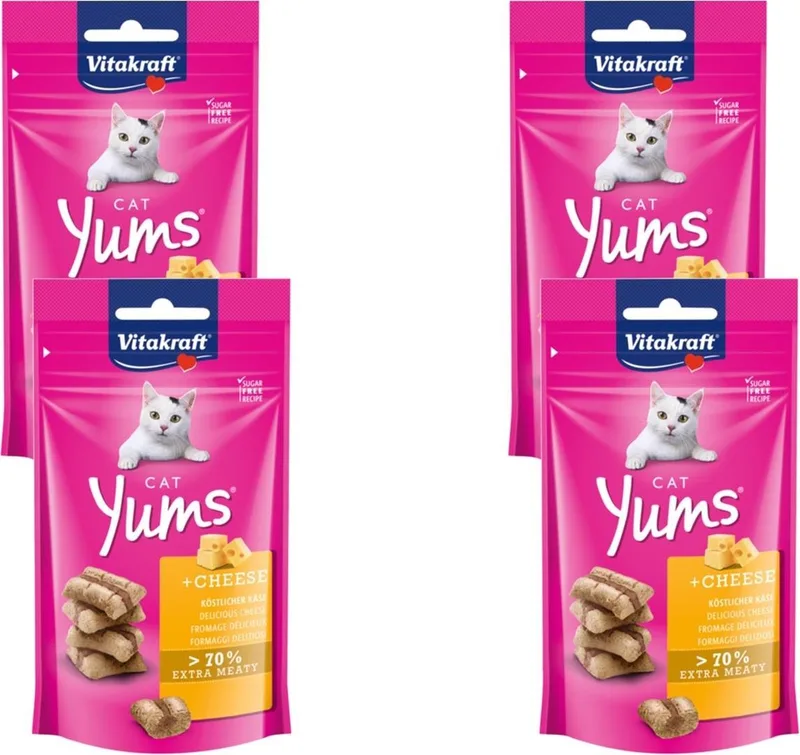 Cat Yums Kaas - Kat - Snack - 4 x 40 g fra Vitakraft – produktbillede