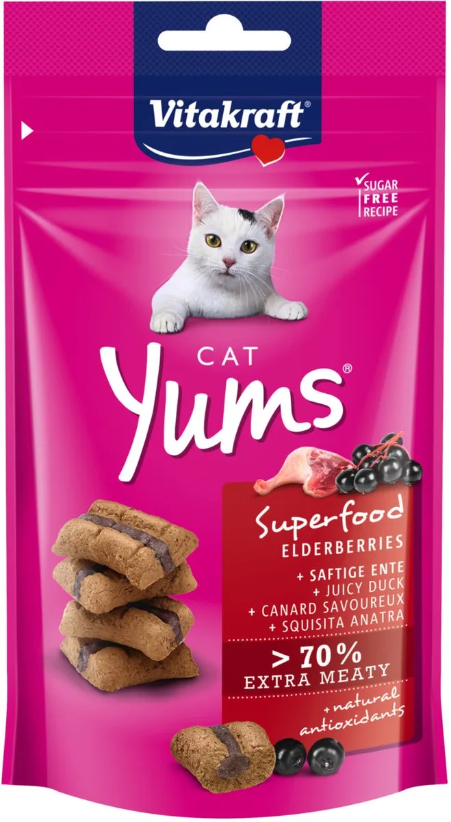 Cat Yums Superfood Vlierbes 40 g van Vitakraft – productfoto