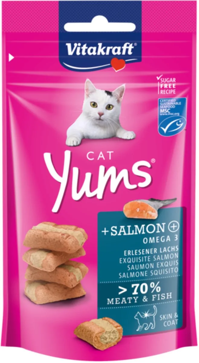Cat Yums Zalm - Kattensnack - 40 g by Vitakraft – product photo