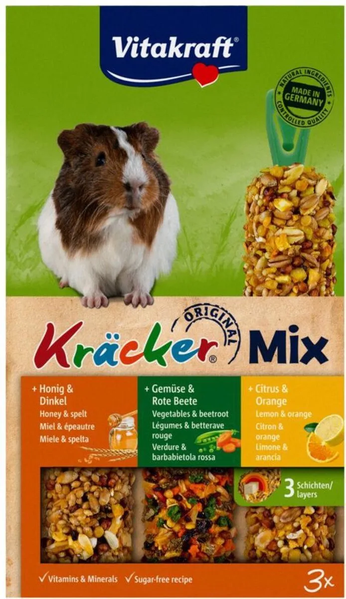 Cavia Kracker - Honing, Fruit & Citroen van Vitakraft – productfoto